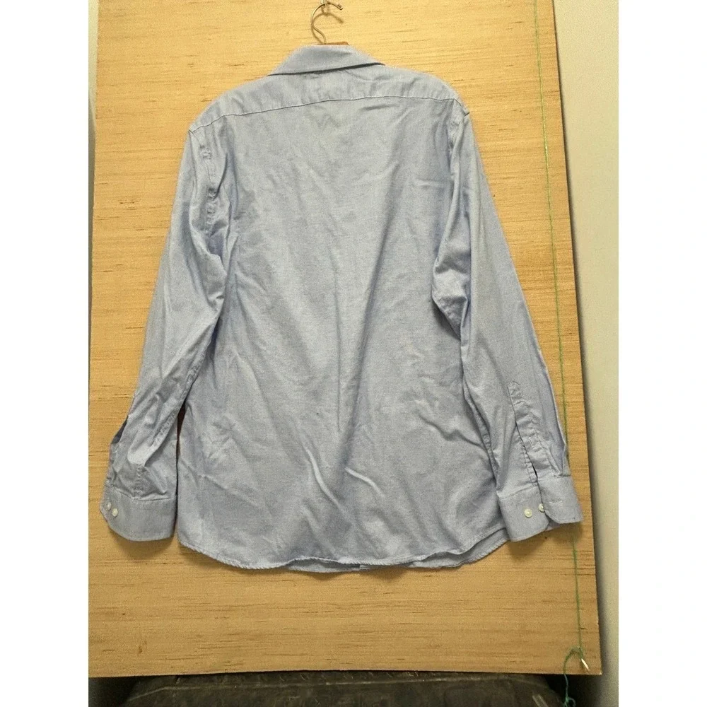 Banana Republic Wrinkle Resistant Long Sleeve Button‎ Down Shirt Light Blue L